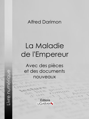 cover image of La Maladie de l'Empereur